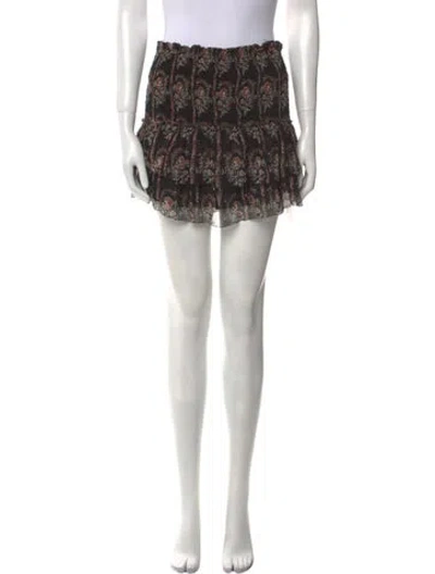 Pre-owned Isabel Marant Étoile Silk Mini Skirt In Purple