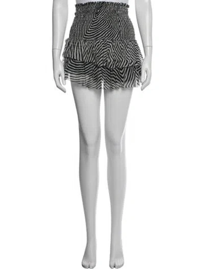 Pre-owned Isabel Marant Étoile Silk Mini Skirt In White