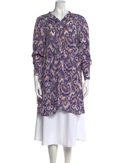 Pre-owned Isabel Marant Étoile Silk Printed Tunic In Multi