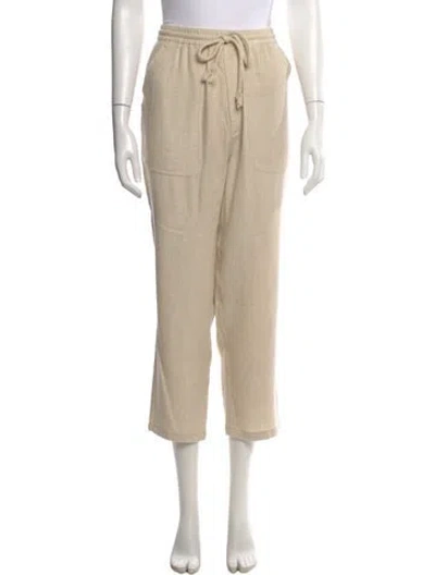 Pre-owned Isabel Marant Étoile Silk Straight Leg Pants In Neutral