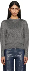 Isabel Marant Étoile Blow Merino Wool Sweater In 08si Silver