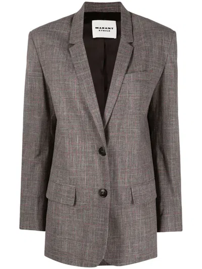 Isabel Marant Étoile Single-breasted Tailored Blazer In Grey