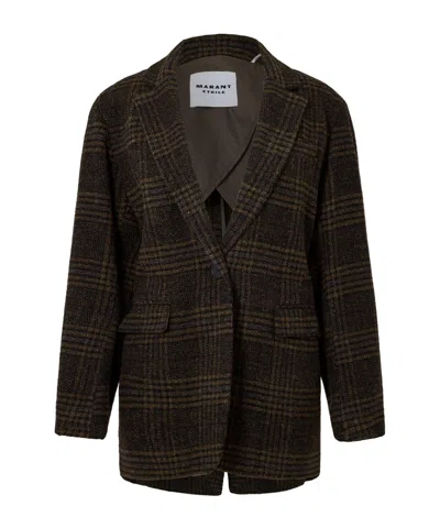 Isabel Marant Étoile Single-breasted Blazer In Green