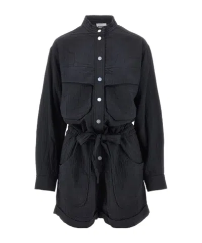 Isabel Marant Étoile Single-breasted Jumpsuit In Black