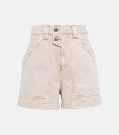 Isabel Marant Étoile Denim Shorts In Beige
