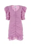 Isabel Marant Étoile Isabel Marant Etoile Pink Cotton Sireny Mini Dress In Viola