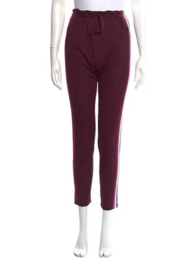 Pre-owned Isabel Marant Étoile Skinny Leg Pants In Burgundy