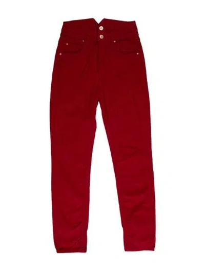 Pre-owned Isabel Marant Étoile Skinny Leg Pants In Red