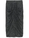 Isabel Marant Étoile Ilis Skirt Anthracite In Grey