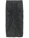 Isabel Marant Étoile Ilis Skirt Anthracite In Grey