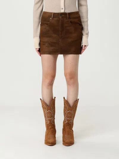 ISABEL MARANT ÉTOILE SKIRT ISABEL MARANT ETOILE WOMAN COLOR BROWN,H24508032