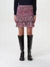 Isabel Marant Étoile Naomi Abstract-print Mini Skirt In Pink