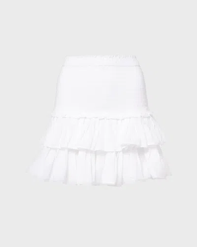 Isabel Marant Étoile Naomi Biologic Cotton And Viscose Skirt In White