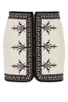 Isabel Marant Étoile Isabel Marant Etoile White Viscose Blend Zeria Mini Skirt