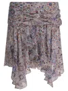 Isabel Marant Étoile Patterned Asymmetric Mini Skirt