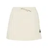 Isabel Marant Étoile Cotton Blend Skirt With Embroidered Logo In Neutral