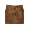 Isabel Marant Étoile Isabel Marant Etoile Women Kimmy Mini Skirt In Brown