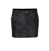 Isabel Marant Étoile Isabel Marant Etoile Black Synthetic Leather Kimmy Mini Skirt In Black