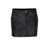 Isabel Marant Étoile Isabel Marant Etoile Black Synthetic Leather Kimmy Mini Skirt In Black