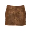Isabel Marant Étoile Isabel Marant Etoile Women Kimmy Mini Skirt In Brown