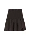 Isabel Marant Étoile Isabel Marant Etoile Charcoal Cotton Pacifica Mini Skirt In Brown