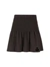 Isabel Marant Étoile Isabel Marant Etoile Charcoal Cotton Pacifica Mini Skirt In Brown