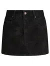 Isabel Marant Étoile Isabel Marant Etoile Black Synthetic Leather Kimmy Mini Skirt In Black