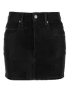 Isabel Marant Étoile Isabel Marant Etoile Black Synthetic Leather Kimmy Mini Skirt In Black