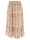 Isabel Marant Étoile Tiered Ruffled Skirts In Printed Lightweight Fabric