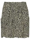 Isabel Marant Étoile Violaine Two-tone Viscose Miniskirt In Beige