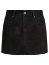 Isabel Marant Étoile Isabel Marant Etoile Black Synthetic Leather Kimmy Mini Skirt In Black