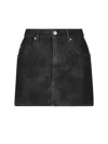 Isabel Marant Étoile Tailored Skirts With Pockets And Textured Finish In Black