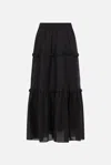Isabel Marant Étoile Ruffled Tiered Maxi Skirt In Black