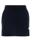 Isabel Marant Étoile Isabel Marant Etoile Women Midnight Blue Stretch Cotton Blend Amaline Mini Skirt In Blue