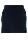 Isabel Marant Étoile Isabel Marant Etoile Women Midnight Blue Stretch Cotton Blend Amaline Mini Skirt In Blue