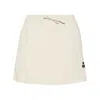 Isabel Marant Étoile Cotton Blend Skirt With Embroidered Logo In Grey