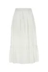 Isabel Marant Étoile Isabel Marant Etoile Diya Cotton Midi Skirt In White