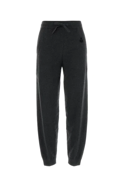 Isabel Marant Étoile Isabel Marant Etoile Slate Cotton Blend Kira Joggers In Gray