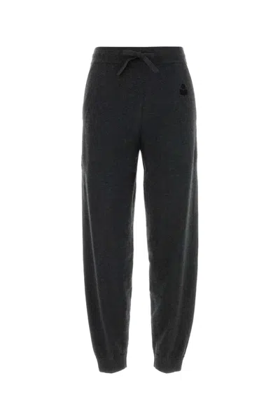 Isabel Marant Étoile Isabel Marant Etoile Slate Cotton Blend Kira Joggers In Black