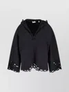 Isabel Marant Étoile Sleeve Hooded Cropped Cut-out Pockets In Black