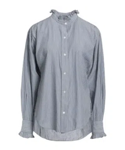 Isabel Marant Étoile Sleeve Shirt With Curved Hem In Gray