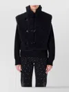 Isabel Marant Étoile Sleeveless Shearling Vest High Collar In Black
