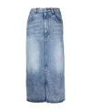 Isabel Marant Étoile Slit Skirt In Blue