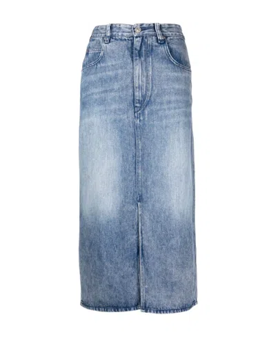 Isabel Marant Étoile Slit Skirt In Blue