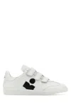 Isabel Marant Étoile Isabel Marant Etoile White Leather Logo Classic Sn Sneakers In White