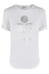 Isabel Marant Étoile 'koldi' White Crewneck T-shirt With Contrasting Logo In White