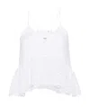 Isabel Marant Étoile Sogane Cotton Top In White