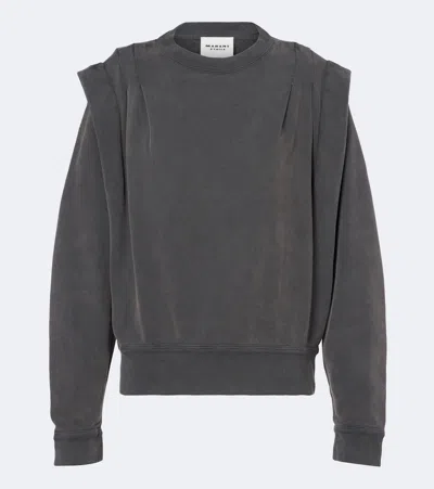 Isabel Marant Étoile Soldy Cotton Jersey Sweatshirt In Gray