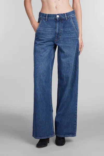 Isabel Marant Étoile Solene Jeans In Blue Cotton