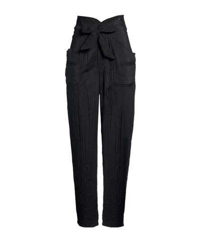Isabel Marant Étoile Solid Straight Pants In Black